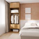 Guarda-Roupa Modulado 2 Peças 2 Portas Jade CabeCasa MadeiraMadeira Avelã Guarda-Roupa Modulado 2 Peças 2 Portas Jade CabeCasa MadeiraMadeira Avelã
