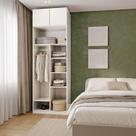 Guarda-Roupa Modulado 2 Peças 2 Portas Jade CabeCasa MadeiraMadeira Branco Fosco