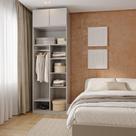 Guarda-Roupa Modulado 2 Peças 2 Portas Jade CabeCasa MadeiraMadeira Cinza Urbano Guarda-Roupa Modulado 2 Peças 2 Portas Jade CabeCasa MadeiraMadeira Cinza Urbano