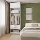Guarda-roupa Modulado 2 Peças 2 Portas Jade CabeCasa MadeiraOriginals Guarda-roupa Modulado 2 Peças 2 Portas Jade CabeCasa MadeiraOriginals