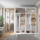 Guarda-Roupa Modulado 2 Peças Sem Portas Jade CabeCasa MadeiraMadeira Branco Fosco
