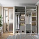 Guarda-Roupa Modulado 2 Peças Sem Portas Jade CabeCasa MadeiraMadeira Cinza Urbano