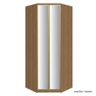 Guarda Roupa Modulado 2 Porta Vidro 234cm 2 Gav Canto Closet