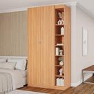 Guarda-roupa Modulado 2 Portas 3 Peças Hera Cabecasa Madeiramadeira Louro/Cinza