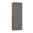 Guarda Roupa Modulado 2 Portas 79cm Veneza Luciane Móveis Avelã Pf/cinza Supremo Pf Guarda Roupa Modulado 2 Portas 79cm Veneza Luciane Móveis Avelã Pf/cinza Supremo Pf