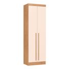 Guarda-Roupa Modulado 2 Portas com Prateleiras e Cabideiro Infinity Marrom/Cedro/Blush Line Guarda-Roupa Modulado 2 Portas com Prateleiras e Cabideiro Infinity Marrom/Cedro/Blush Line