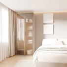 Guarda Roupa Modulado 2 Portas Reflecta com Prateleiras Jade CabeCasa MadeiraMadeira Guarda Roupa Modulado 2 Portas Reflecta com Prateleiras Jade CabeCasa MadeiraMadeira
