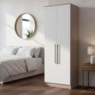 Guarda Roupa Modulado 2 Portas Requinte 100% MDF Cinza/Duna Line/Branco Guarda Roupa Modulado 2 Portas Requinte 100% MDF Cinza/Duna Line/Branco