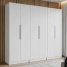 Guarda-Roupa Modulado 240 cm 6 Portas 4 Gavetas Branco Neo Madesa 01 Guarda-Roupa Modulado 240 cm 6 Portas 4 Gavetas Branco Neo Madesa 01
