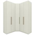 Guarda Roupa Modulado 3 Pecas 241x162 Cm Seletto Areia Henn Areia