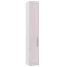 Guarda Roupa Modulado 38cm 1 Porta Alpes Luciane Móveis Branco Pf-rosa Pf