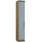 Guarda Roupa Modulado 38cm 1 Porta Paris Avelã/Grey Sky Pf