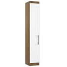 Guarda Roupa Modulado 38cm com 1 Porta Delphi Avelã/Branco L01 - Mpozenato