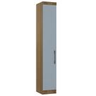 Guarda Roupa Modulado 38cm com 1 Porta Delphi Avelã/Grey L01 - Mpozenato