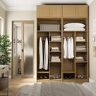 Guarda-roupa Modulado 4 Peças 4 Portas Jade CabeCasa MadeiraMadeira Avelã