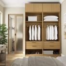 Guarda-roupa Modulado 4 Peças 4 Portas Jade CabeCasa MadeiraOriginals