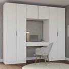 Guarda-Roupa Modulado 4 Peças com 6 Portas Orion CabeCasa MadeiraOriginals Aveia
