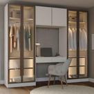 Guarda-Roupa Modulado 4 Peças com 6 Portas Orion CabeCasa MadeiraOriginals Aveia/Reflecta