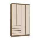 Guarda Roupa Modulado 4 Portas E 4 Gavetas 134cm Veneza Luciane Móv Avelã Pf/arenas Pf Guarda Roupa Modulado 4 Portas E 4 Gavetas 134cm Veneza Luciane Móv Avelã Pf/arenas Pf