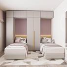 Guarda-Roupa Modulado 6 Peças 10 Portas Jade CabeCasa MadeiraMadeira Cinza Urbano