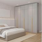 Guarda-Roupa Modulado 6 Peças 12 Portas Jade CabeCasa MadeiraMadeira Cinza Urbano