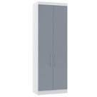 Guarda Roupa Modulado 79cm 2 Portas Alpes Luciane Móveis Branco Pf-grey Sky Pf Guarda Roupa Modulado 79cm 2 Portas Alpes Luciane Móveis Branco Pf-grey Sky Pf