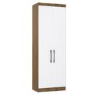 Guarda Roupa Modulado 79cm com 2 Portas Delphi Avelã/Branco L01 - Mpozenato Guarda Roupa Modulado 79cm com 2 Portas Delphi Avelã/Branco L01 - Mpozenato
