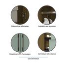Guarda Roupa Modulado 90cm 2 Portas 4 Gavetas Avelã Grey Sky