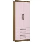 Guarda-roupa Modulado 90cm 2 Portas 4 Gavetas Paris Luciane