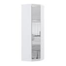 Guarda Roupa Modulado Alpes 1 Porta Canto Diagonal c/ Espelho - Módulo Luciane