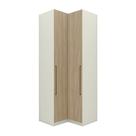 Guarda Roupa Modulado Canto 2 Portas Seletto Areia/Jequitibá