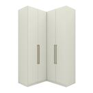 Guarda Roupa Modulado Canto 4 Portas 3 Gavetas Seletto Areia