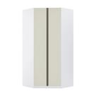 Guarda Roupa Modulado Canto Closet 2 Portas 7 Prateleiras 111,9cm Prime Luciane Móveis