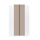 Guarda Roupa Modulado Canto Closet 2 Portas 7 Prateleiras 111,9cm Prime Luciane Móveis