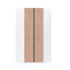 Guarda Roupa Modulado Canto Closet 2 Portas 7 Prateleiras 111,9cm Prime Luciane Móveis