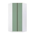 Guarda Roupa Modulado Canto Closet 2 Portas 7 Prateleiras 111,9cm Prime Luciane Móveis