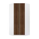 Guarda Roupa Modulado Canto Closet 2 Portas e 7 Prateleiras 111,9cm Prime Luciane Móveis
