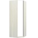 Guarda-Roupa Modulado Canto Diagonal 1 Porta 1 Cabideiro 6 Prateleiras Prime Luciane Móveis