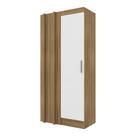 Guarda Roupa Modulado Canto Reto Joker Boreal/branco- Móveis Arapongas