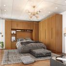 Guarda-roupa Modulado Casal Completo 4 Peças 8 Portas 5 Gavetas com Maleiro Smart Plus Guarda-roupa Modulado Casal Completo 4 Peças 8 Portas 5 Gavetas com Maleiro Smart Plus