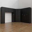 Guarda Roupa Modulado Casal de Canto 11 Portas 5 Peças Hera CabeCasa MadeiraOriginals