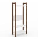 Guarda Roupa Modulado Closet AZ1029 Branco Nogal Tecno Mobili Guarda Roupa Modulado Closet AZ1029 Branco Nogal Tecno Mobili