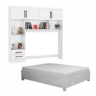 Guarda Roupa Modulado com Cama Paris 4 Portas 2 Gavetas