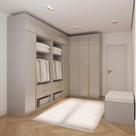Guarda-Roupa Modulado de Canto 10 Peças 14 Portas Jade CabeCasa MadeiraMadeira Cinza Urbano