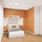 Guarda-roupa Modulado de Canto 10 Portas 6 Peças Hera Cabecasa Madeiramadeira Branco Geada/Louro/Cinza
