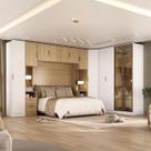 Guarda Roupa Modulado de Canto 12 Portas c/ Led 100% MDF