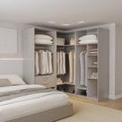 Guarda-Roupa Modulado de Canto 3 Peças sem Portas Jade CabeCasa MadeiraOriginals