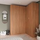 Guarda Roupa Modulado de Canto 5 Portas 3 Peças Hera CabeCasa MadeiraMadeira Louro