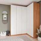Guarda Roupa Modulado de Canto 5 Portas 3 Peças Hera CabeCasa MadeiraOriginals