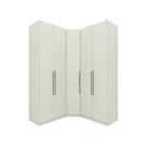 Guarda Roupa Modulado de Canto 5 Portas Areia